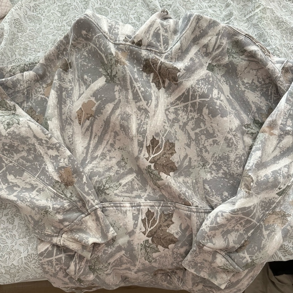 Abercrombie & Fitch Oversized Camo Hoodie